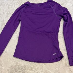Champion Women’s Long-Sleeve Active Top in Purple (fast drying)